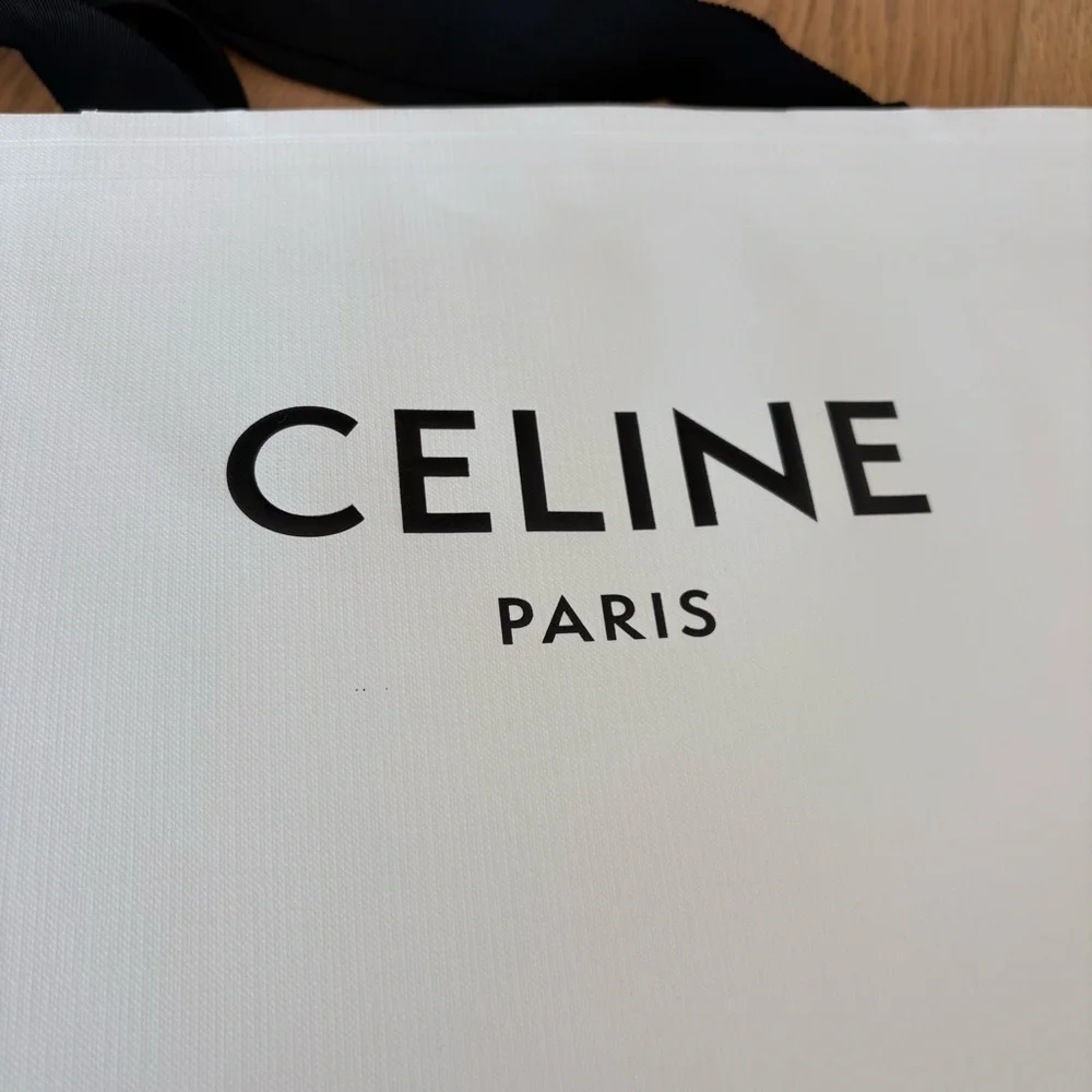 Celine White Tote and Gift Bag Set